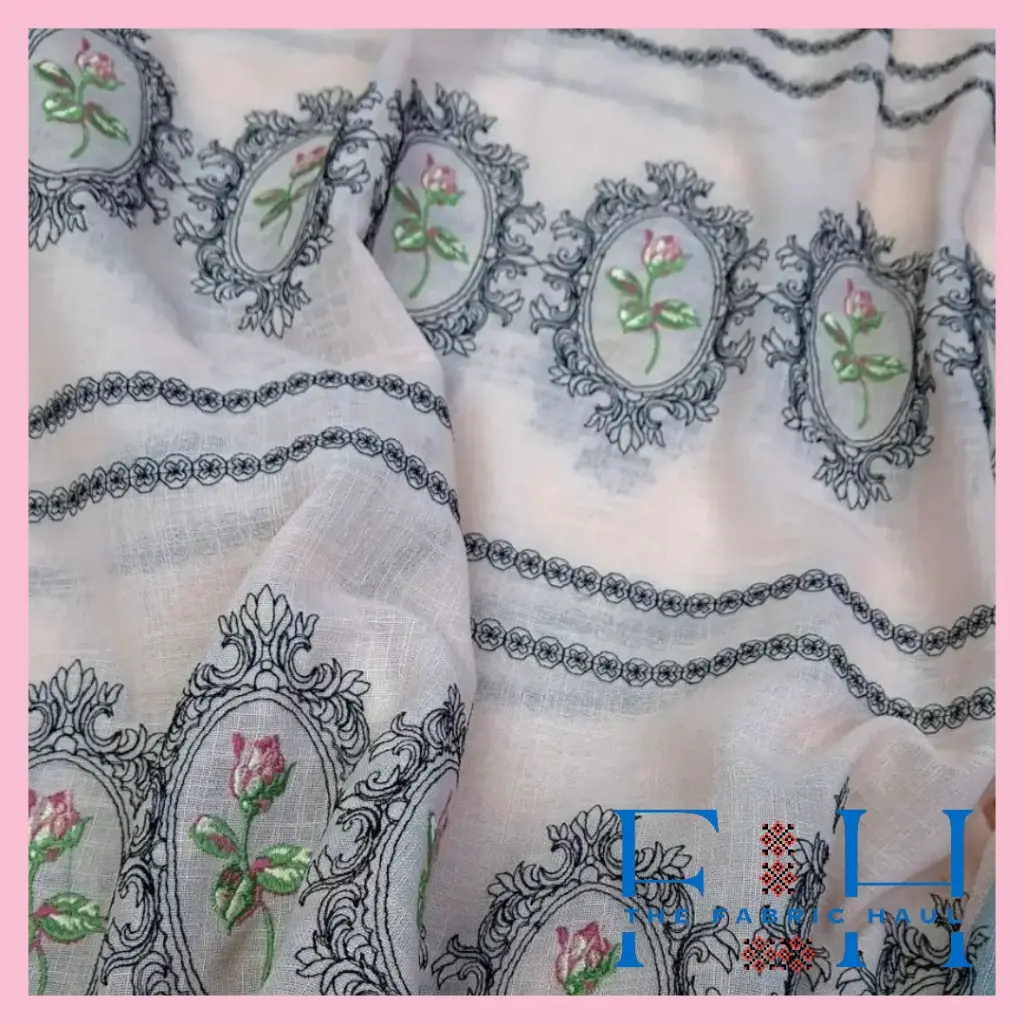 Vintage Floret Frames - 1 mtr