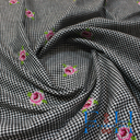 BW Check round Rose Fabric - 3.5 mtr