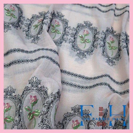 Vintage Floret Frames - 1 mtr