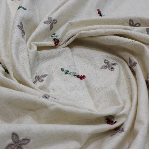 Rustic Khadi Hakoba rose butti - 1 mt