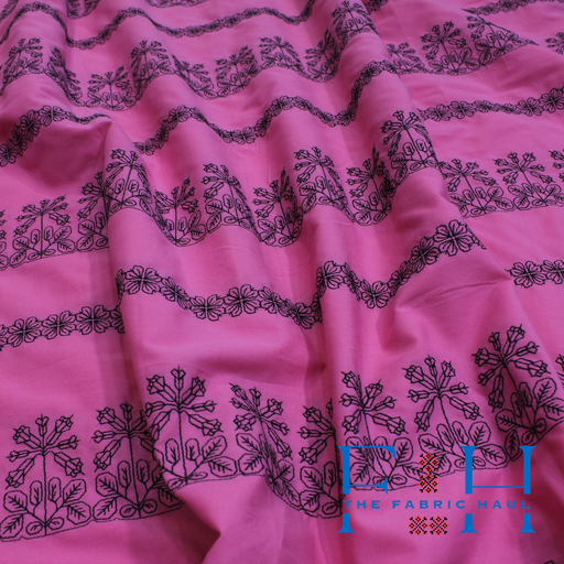 Black Needle Point Work - 1 mtr