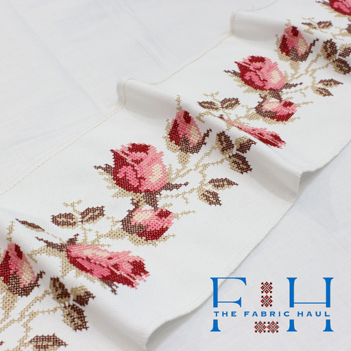 Big rose Kali Cross stitch belt 