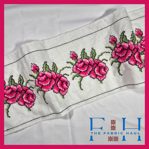 twin rose cross stich belt - 4mtr