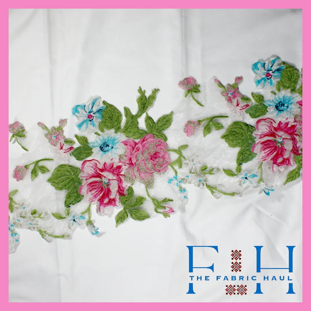 Rose Border On Net - 2 mtr